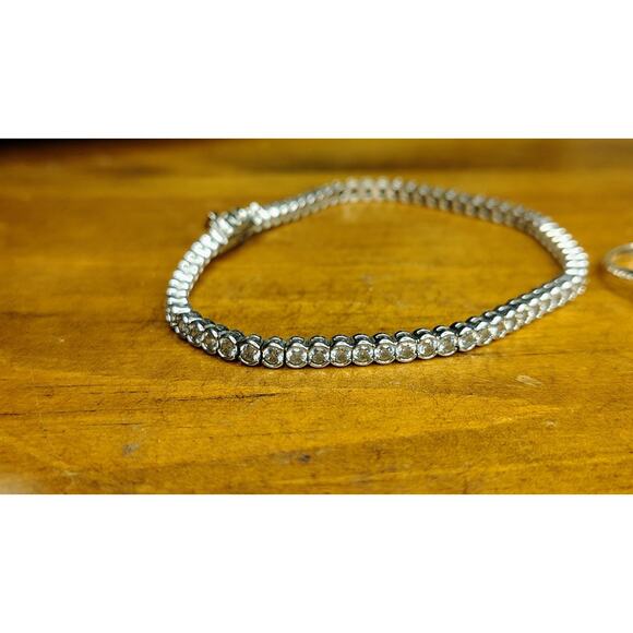 Lot Of 3 Pieces Jewelry Sterling Bracelet, Sterling Ring,Marked M Brooch - Picture 6 of 12